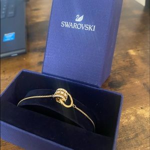 Swarovski - Gold Adjustable Bracelet with Crystals